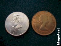 copper and silver coin